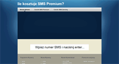 Desktop Screenshot of ilekosztujesms.pl