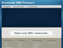 Tablet Screenshot of ilekosztujesms.pl